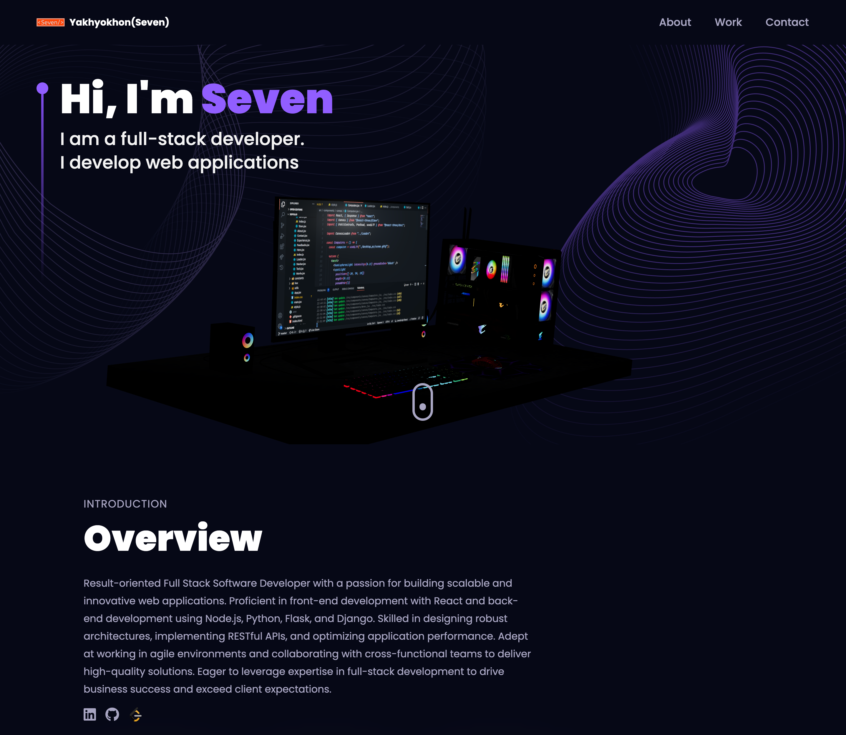 3D Portfolio Website